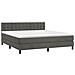 Letto A Molle Con Materasso E Led Grigio Scuro 160x200 Cm - Foto miniatura 2