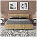 Letto Contenitore 140x190 Testata Inclinata Con Doghe Quercia Ankel - Foto miniatura 4