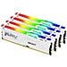 FURY Beast 128 GB 5600 MT /s DDR5 CL40 DIMM (Kit da 4 moduli) White RGB XMP - Foto miniatura 1