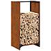 Rastrelliera per Legna da Ardere 40x30x80 cm in Acciaio Corten - Foto miniatura 3