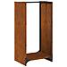 Rastrelliera per Legna da Ardere 40x30x80 cm in Acciaio Corten - Foto miniatura 1