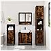 Mobile Bagno Specchio Rovere Fumo 65x20x60 Cm Legno Multistrato - Foto miniatura 3