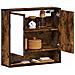 Mobile Bagno Specchio Rovere Fumo 65x20x60 Cm Legno Multistrato - Foto miniatura 1