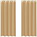Tende In Voile Con Occhielli 2 Pz Sabbia - Foto miniatura 2