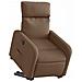 Poltrona Alzapersona Reclinabile Elettrica Marrone Tessuto - Foto miniatura 2