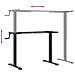 Telaio Scrivania In Piedi Nero (94-135) x60x (70-114) cm Acciaio - Foto miniatura 7