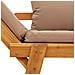 Panca da Giardino con Cuscini 2-in-1 in Legno di Acacia - Foto miniatura 9