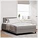 Letto Box Spring con Materasso & LED Taupe 120x190 cm Tessuto - Foto miniatura 2