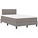 Letto Box Spring con Materasso & LED Taupe 120x190 cm Tessuto - Foto miniatura 3