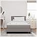 Letto Box Spring con Materasso & LED Taupe 120x190 cm Tessuto - Foto miniatura 5