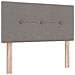Letto Box Spring con Materasso & LED Taupe 120x190 cm Tessuto - Foto miniatura 7