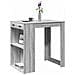 Tavolo da Bar Grigio Sonoma 102x70x103,5 cm in Truciolato - Foto miniatura 2