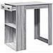 Tavolo da Bar Grigio Sonoma 102x70x103,5 cm in Truciolato - Foto miniatura 4