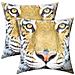 Set Di 2 Copricuscini 40x40 Cm Design Tigre - Foto miniatura 4