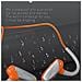 Auricolari Bluetooth Sportivi Ad Orecchio Aperto Per Corsa - Audio Hifi, Cancellazione Del Rumore Enc, Ipx4 Orange - Foto miniatura 2