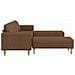 Set di divani 3 pcs Marrone Pelle scamosciata sintetica - Foto miniatura 5