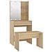 Set Tavolo da Toeletta con LED Rovere Sonoma Legno Multistrato - Foto miniatura 5