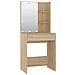 Set Tavolo da Toeletta con LED Rovere Sonoma Legno Multistrato - Foto miniatura 7