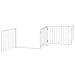 Cancello Cani Porta Pieghevole Bianco 10 Pannelli 800 cm Pioppo - Foto miniatura 4