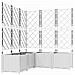 Vaso da Giardino con Trellis 5 pcs Bianco 120 x 120 x 143 cm PP - Foto miniatura 1