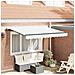 Tenda Retrattile Bianco 350 x 200 cm Poliestere e Alluminio - Foto miniatura 2