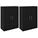 Armadi da Muro 2 pcs Rovere nero 69.5 x 34 x 90 cm - Foto miniatura 1