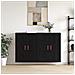 Armadi da Muro 2 pcs Rovere nero 69.5 x 34 x 90 cm - Foto miniatura 2
