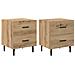 Armadio da Notte 2 pcs rovere artigianale 40 x 35 x 47,5 cm - Foto miniatura 1
