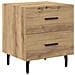 Armadio da Notte 2 pcs rovere artigianale 40 x 35 x 47,5 cm - Foto miniatura 5