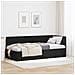 Cornice del letto ad angolo Nero 90 x 190 cm Velluto - Foto miniatura 2