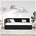 Cornice del letto ad angolo Nero 90 x 190 cm Velluto - Foto miniatura 4