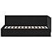Cornice del letto ad angolo Nero 90 x 190 cm Velluto - Foto miniatura 5