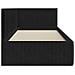 Cornice del letto ad angolo Nero 90 x 190 cm Velluto - Foto miniatura 6