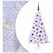 Albero di Natale artificiale Bianco 120 cm PVC e Acciaio - Foto miniatura 1