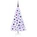 Albero di Natale artificiale Bianco 120 cm PVC e Acciaio - Foto miniatura 4