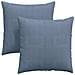 Cuscini da Divano 2 pcs Blu 60 x 60 cm Tessuto in Cords - Foto miniatura 1