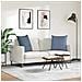 Cuscini da Divano 2 pcs Blu 60 x 60 cm Tessuto in Cords - Foto miniatura 4
