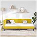 Cornice del letto ad angolo Giallo 90 x 190 cm Velluto - Foto miniatura 4