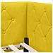 Cornice del letto ad angolo Giallo 90 x 190 cm Velluto - Foto miniatura 8