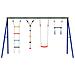 Set Gioco da Esterno con Altalena Trapezio Scala e Altalena - Foto miniatura 3