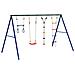 Set Gioco da Esterno con Altalena Trapezio Scala e Altalena - Foto miniatura 5