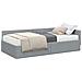Struttura Letto Angolare con Materasso 2 pcs Grigio chiaro - Foto miniatura 1