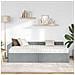 Struttura Letto Angolare con Materasso 2 pcs Grigio chiaro - Foto miniatura 3