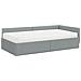 Struttura Letto Angolare con Materasso 2 pcs Grigio chiaro - Foto miniatura 4