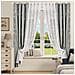 Set Di Tende Oscuranti Argento Caldo 100x250cm - Motivo Marmo, Protezione Privacy Silver+white - Foto miniatura 3
