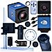 Set Microscopico Draco Blue Pro 4 In 1 - Qualità Immagine Fullhd, Obiettivo 100x, Piattaforma Regolabile, Illuminatore 56xled - Foto miniatura 1