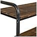 Scaffale In Legno Marrone E Metallo Con Ruote 98x34x94,5h - Foto miniatura 4