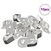 Braccio per asta dell'armadio 12 pcs Zinco Bianco Ferro - Foto miniatura 1