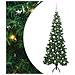 Albero di Natale Artificiale Angolare con 300 LED Verde 180 cm - Foto miniatura 1