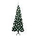 Albero di Natale Artificiale Angolare con 300 LED Verde 180 cm - Foto miniatura 4